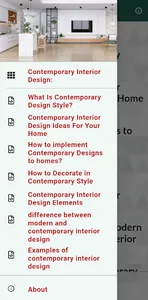 Contemporary Interior Design screenshot 0