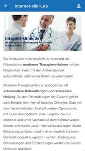 internet-klinik Arztsuche screenshot 1