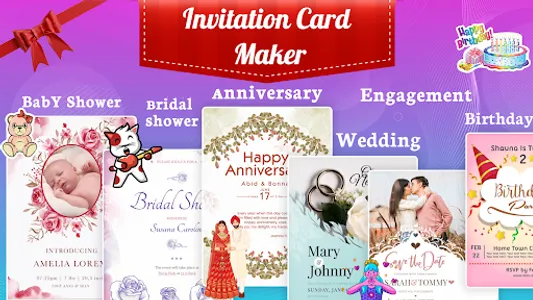 Invitation Card Maker – Ecards screenshot 0