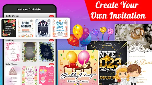 Invitation Card Maker – Ecards screenshot 1