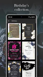 Invitation Card Maker Design screenshot 1