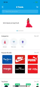 Flutter Clothing App screenshot 0