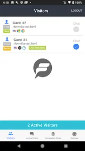 Formilla Live Chat screenshot 0