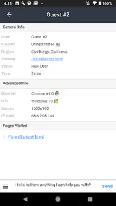 Formilla Live Chat screenshot 1