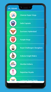 IPL 2022 Squad Schedule & Live screenshot 1