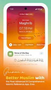 Muslim & Quran - Prayer Times screenshot 0