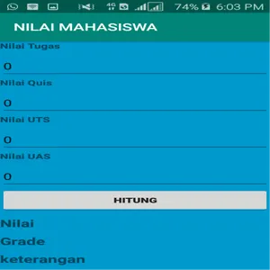 Perhitungan Nilai Akademik screenshot 1