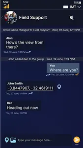 Iridium Chat screenshot 2