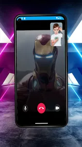 Iron Hero Man Video Fake Call screenshot 11