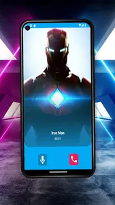 Iron Hero Man Video Fake Call screenshot 6