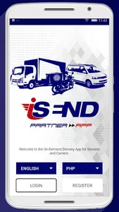 iSend Driver Partner App screenshot 1