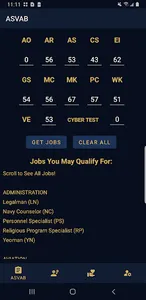 US Navy Jobs ASVAB Calculator screenshot 0