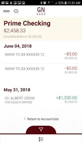 GN Bank screenshot 2