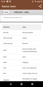 Kamus Bahasa Jawa screenshot 1