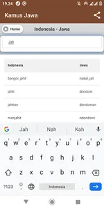 Kamus Bahasa Jawa screenshot 2