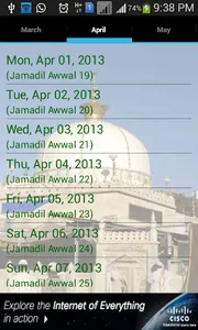 Islamic Calendar & Places 2021 screenshot 2