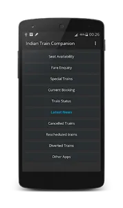 Indian Train Status Companion screenshot 4