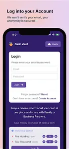 Cash Vault - Record Your Cash screenshot 1