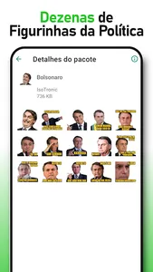 Figurinhas Bolsonaro Esquerda  screenshot 0