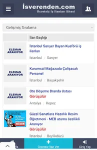 İşverenden.com - İş ilanları screenshot 2