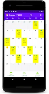 Сalendar-Work schedule screenshot 0