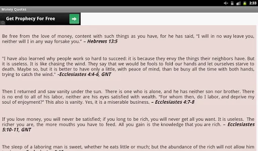 Money Quotes from Bible Verses screenshot 9