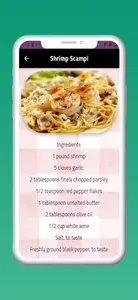 Italian cuisine recipes screenshot 2