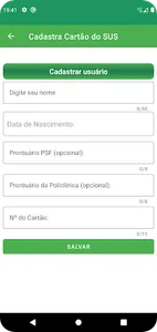 lembrar o nº do cartão sus screenshot 0