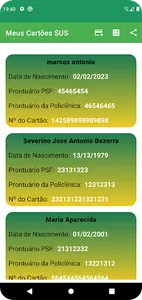 lembrar o nº do cartão sus screenshot 15