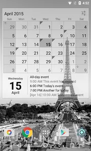 Calendar Widget Month + Agenda screenshot 3