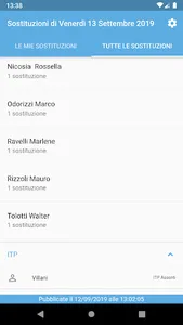 ITET Sostituzioni screenshot 2