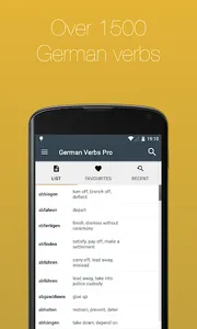 German Verb Conjugator Pro screenshot 1