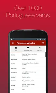 Portuguese Verb Conjugator Pro screenshot 1