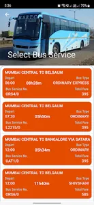 MSRTC Bus Reservation screenshot 2