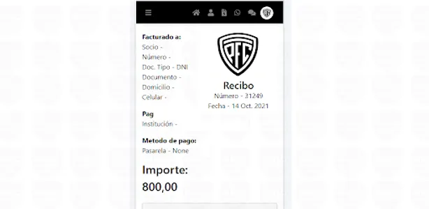 Pico FC Sede Virtual screenshot 3