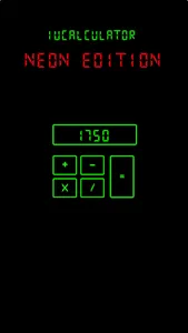 iUcalculator neon calculator screenshot 0