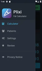 Plixi - Fat calculator screenshot 2