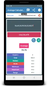 Mean Mode Median Calculator screenshot 0