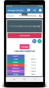 Mean Mode Median Calculator screenshot 1