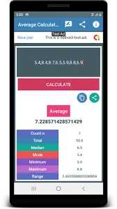 Mean Mode Median Calculator screenshot 2