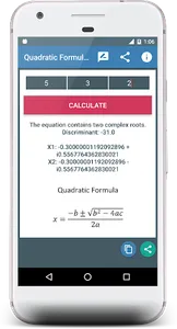Quadratic Formula Calculator screenshot 0