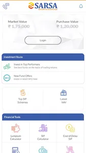 SARSA - MF, SIP, Insurance, FD screenshot 1