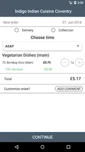 Indigo Indian Cuisine Coventry screenshot 1