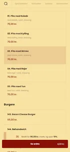 Kayas Pizza Holstebro screenshot 2