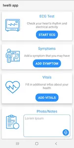 iWelli Clinic app screenshot 1