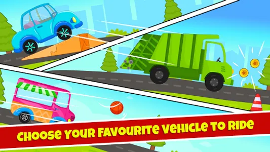 Tizi Town Car Racing for Kids screenshot 1