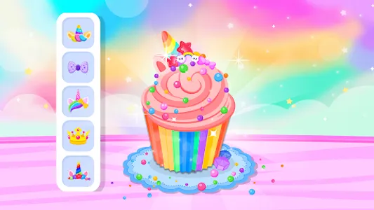 Unicorn Cake Cooking Games 2-6 screenshot 1
