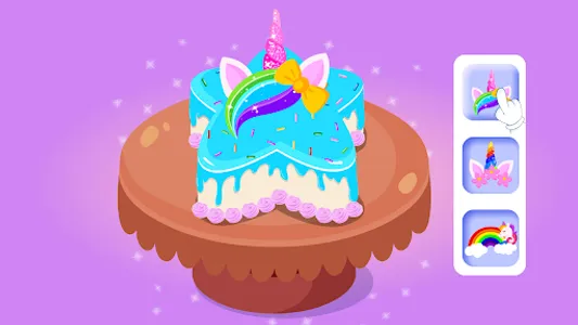 Unicorn Cake Cooking Games 2-6 screenshot 4