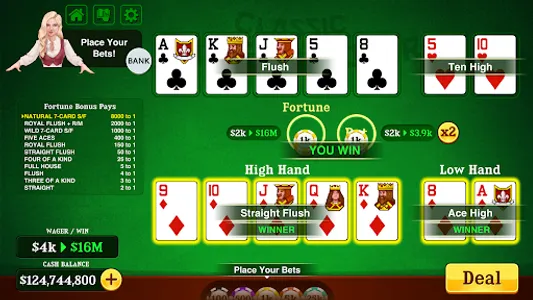 Pai Gow Poker Classic Casino screenshot 0