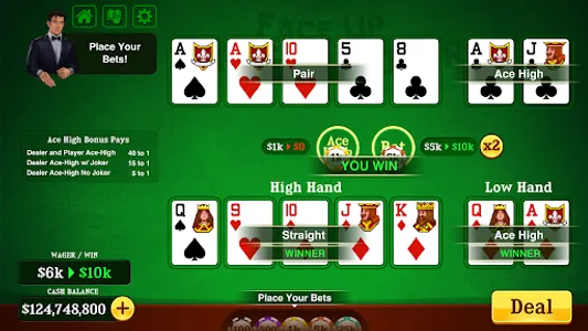 Pai Gow Poker Classic Casino screenshot 1